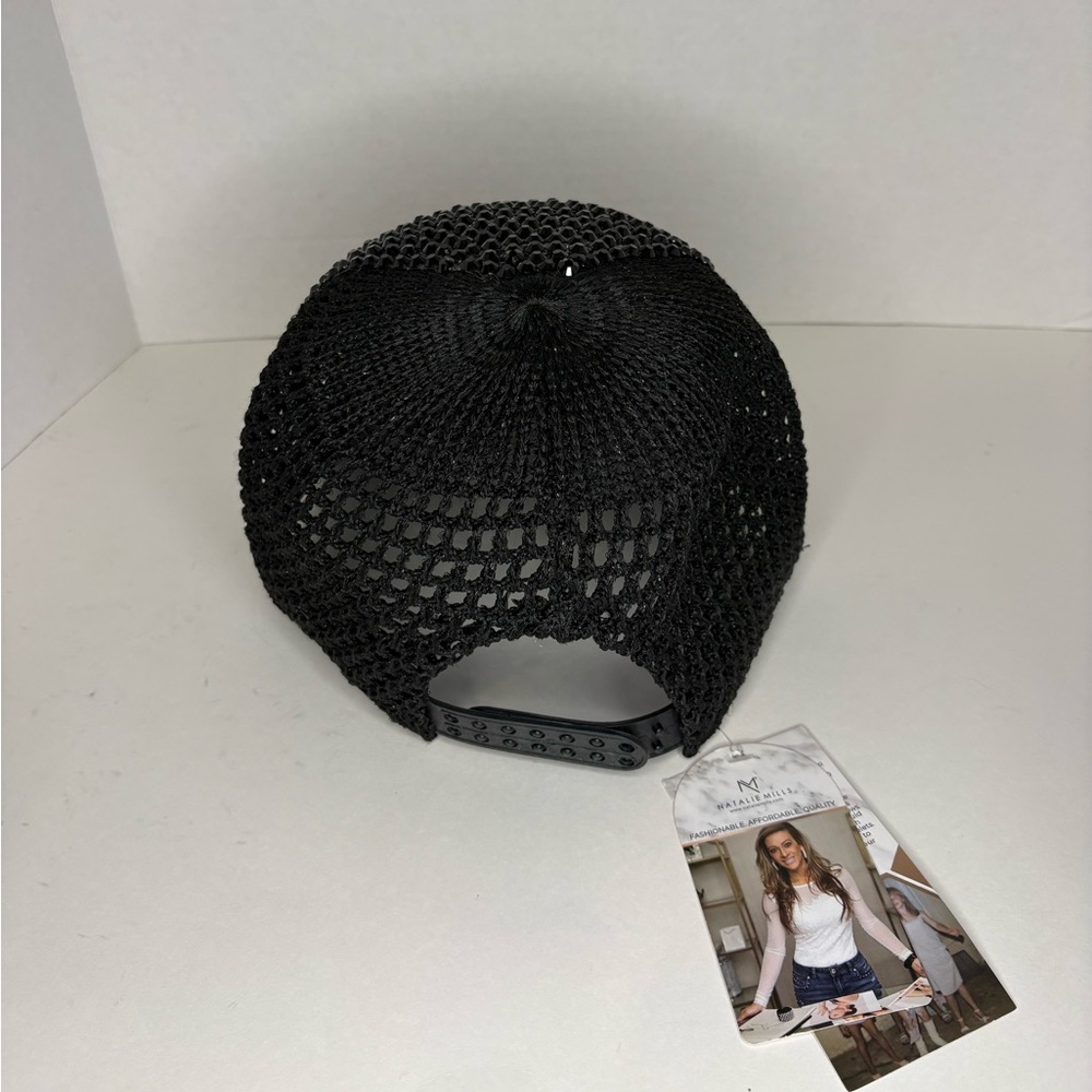Black Rhinestone Hat - Picture 2 of 4